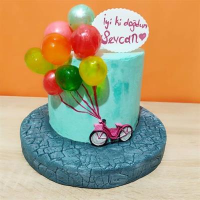 Genç Kız Pastası - Balonlu Pasta