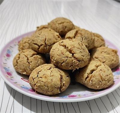 Tahinli Cevizli Kadayıflı Kurabiye