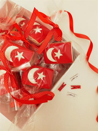 Türk Bayrağı Kurabiye