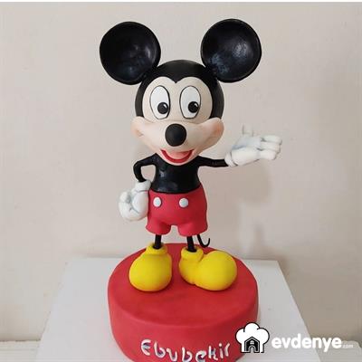 Mickey Mouse And Minnie Mouse Cake - Miki Ve Mini Pasta