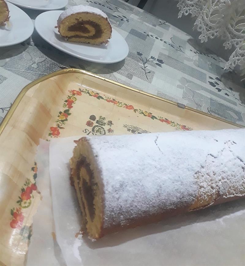 Elmalı rulo kek En sıcak ev lezzetleri Ev Yemeği